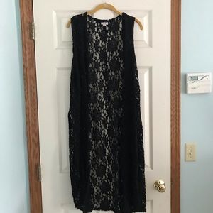 Black Lace Joy Cardigan by LuLaRoe, size Medium
